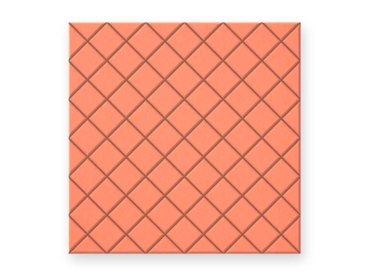 Diagonal grid 600 × 600 mm
